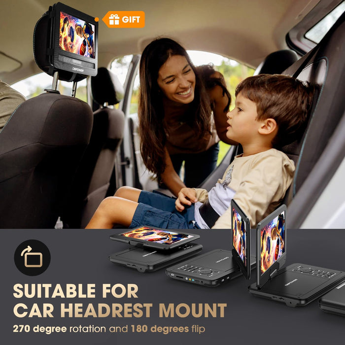 DBPOWER MK101 12 in Portable DVD Player