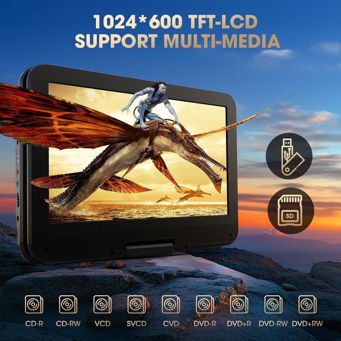 DBPOWER MK101 12 in Portable DVD Player