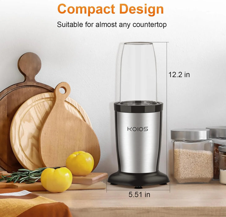 Portable Blender for Shakes and Smoothies, 6 Blades Personal Blender for Kitchen, Smoothie Blender and Grinder with 2 Blades, BPA-Free 10Oz & 17Oz Blender Cups,Mixer Blender for Fruits Protein Drinks