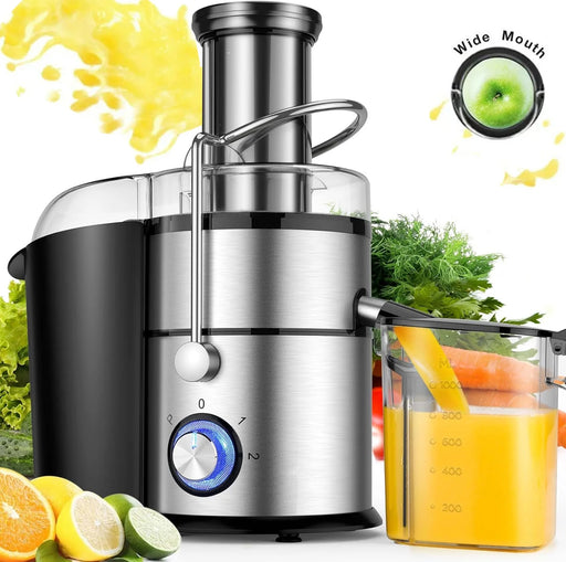 DBPOWER Juicer Machine 1300W Juice Extractor Machine Anti Drip Press