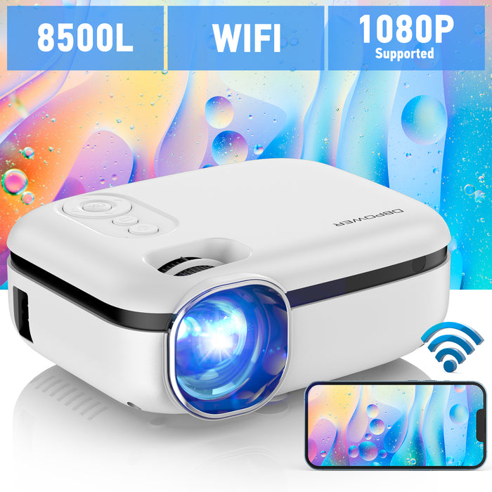 DBPOWER RD823 8500L 240" T20 Upgraded Display Wifi Mini Projector